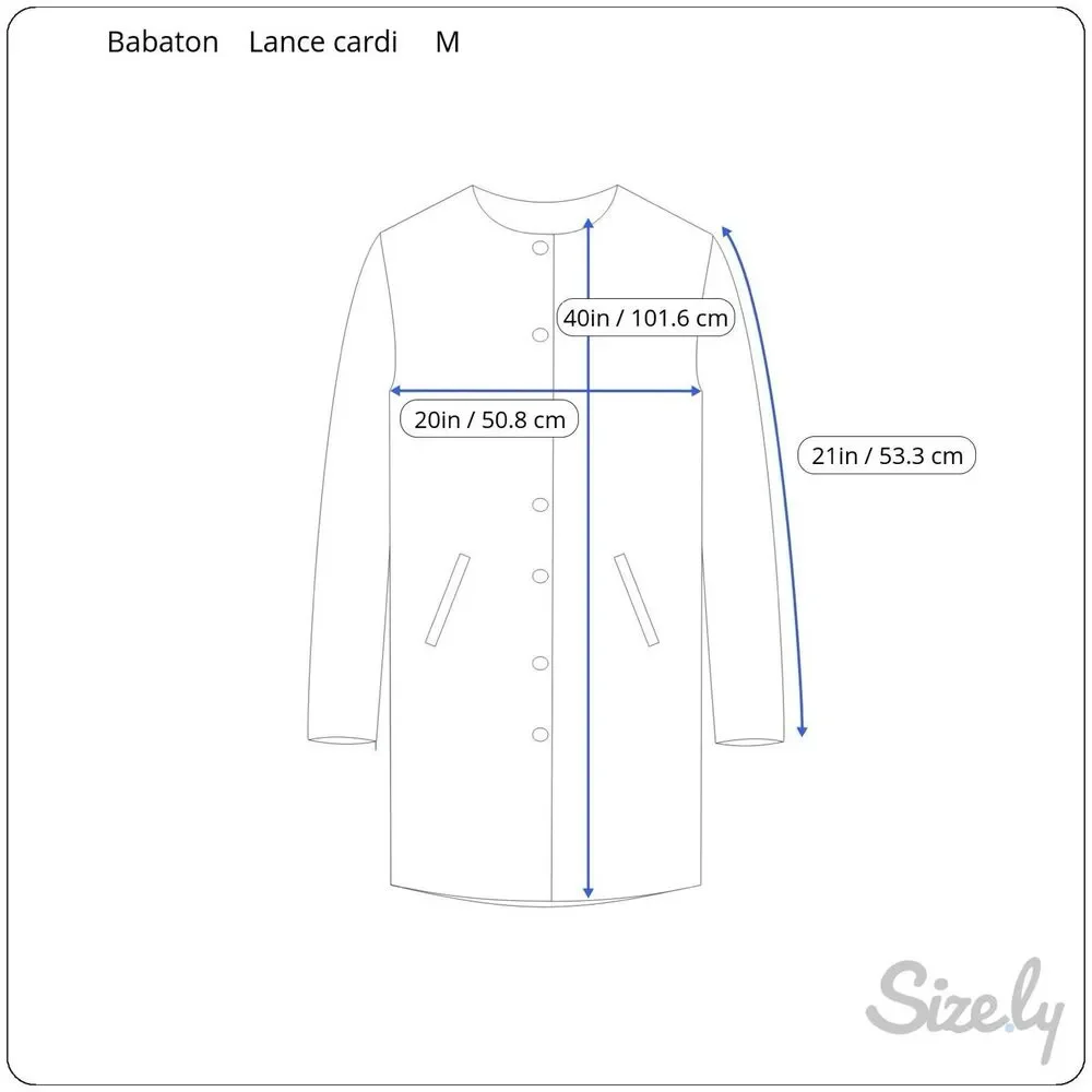 Babaton Lance Cardigan – Blush Pink‎ Longline Open Front Size M